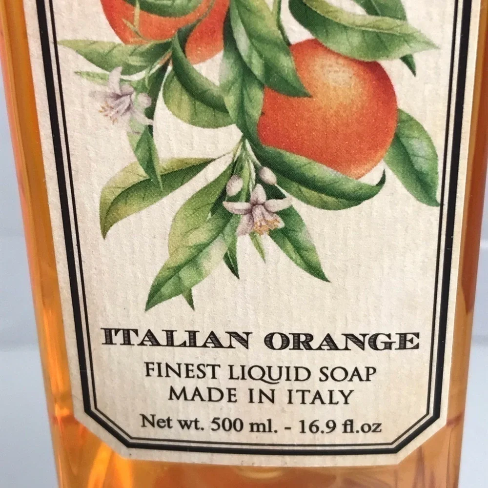 NEW - HOPIFICIO Firenze The Secret Garden Italian Orange Finest Liquid Soap